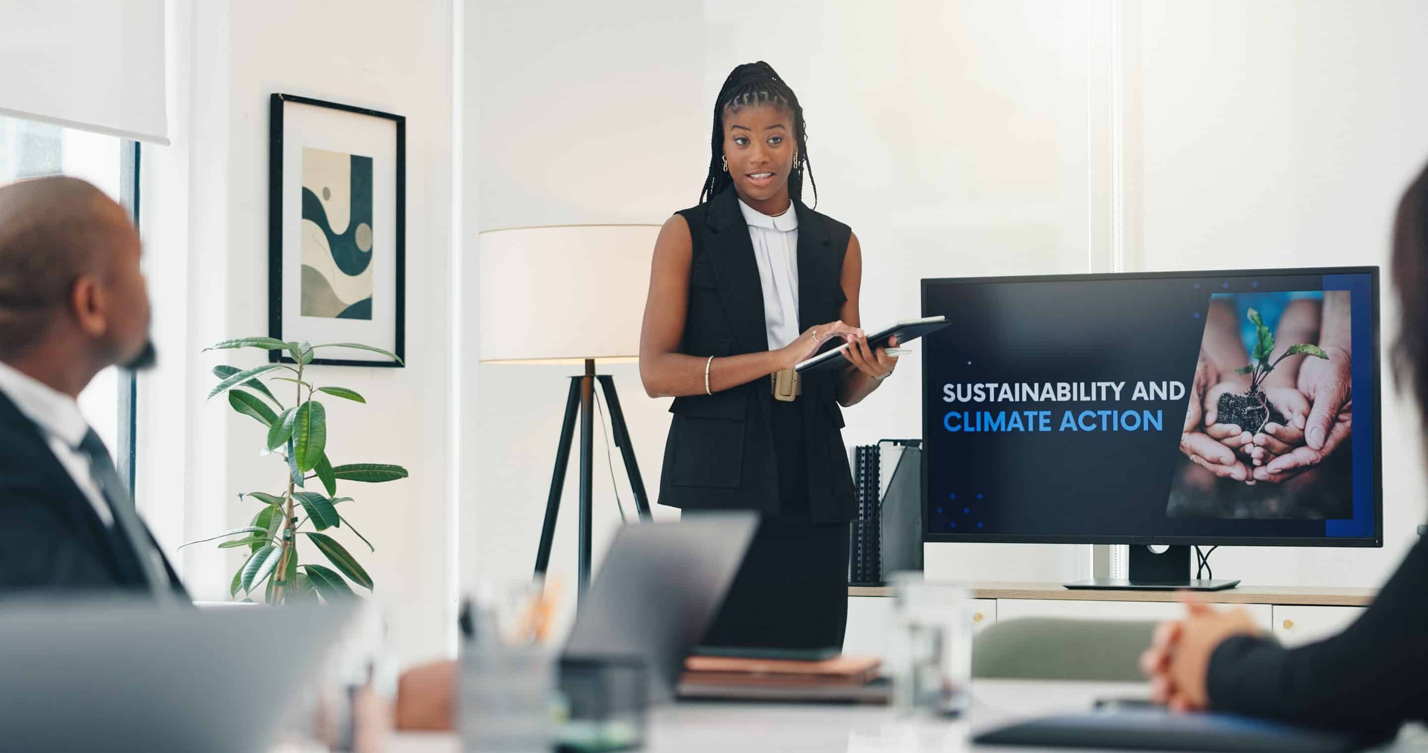 Three page spread of CHH Sustainability Report 2025